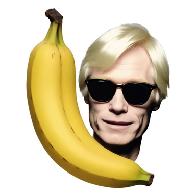 Andy Warhol banan sticker