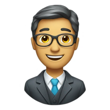 Happy psychologist sticker