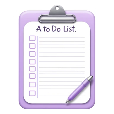pale purple to do list sticker