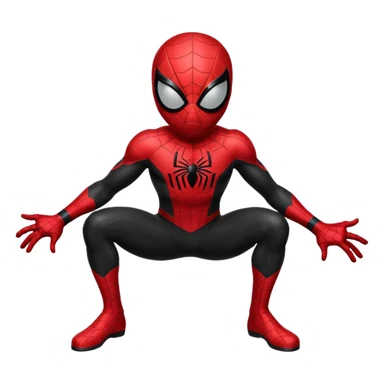 Black Spider man sticker