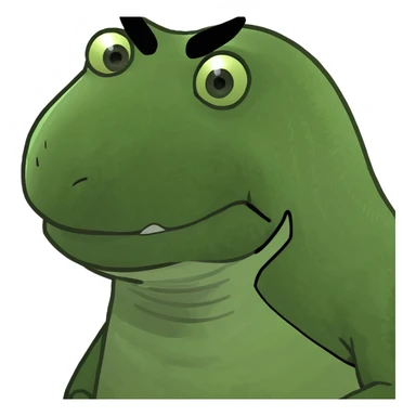 a girl as a dinosaur  sticker