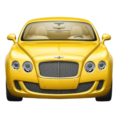 Yellow Bentley sticker
