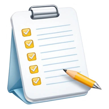 White to do list  sticker