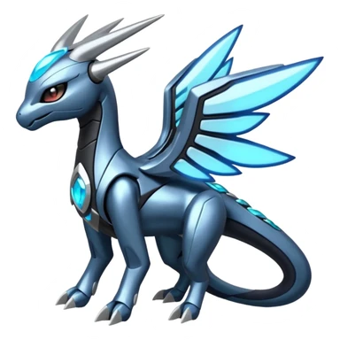 Futuristic Meloetta-Zekrom-Kyurem-Dialga-Suicune-Pteromon-hybrid sticker