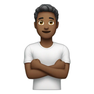 man holding his arms out  sticker