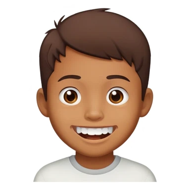 Awkward toothy smile Filipino boy sticker