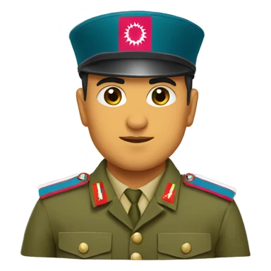 Azerbaijan soldier rank emoji  sticker
