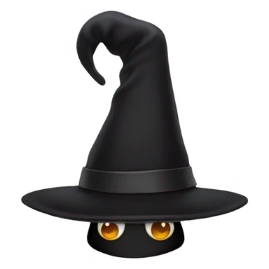 Magic hat in front of computer sticker