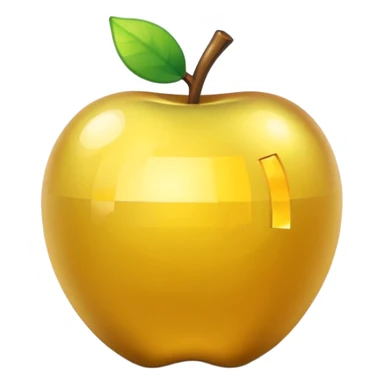 Enchanted golden apple in minecraft style  sticker