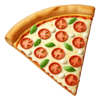 pizza Margherita slice (basil) sticker
