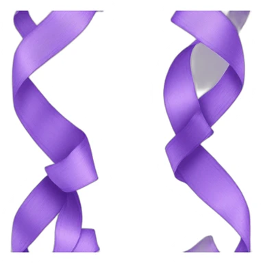 Lavender colour ribbon  sticker