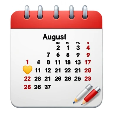 single date calendar for 16 august  sticker