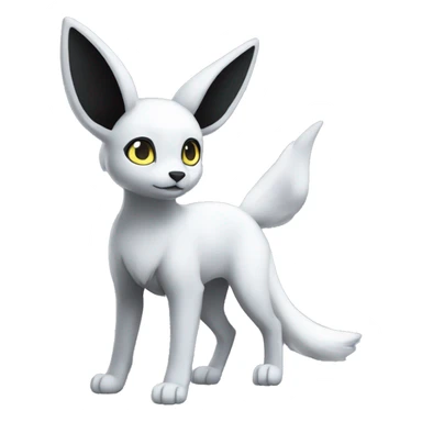 White Nebula Umbreon full body sticker