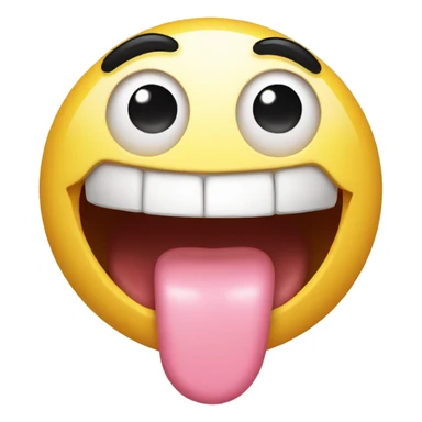 sticking out tongue  sticker