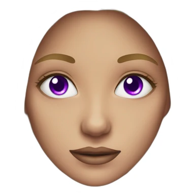 Women violet eyes sticker