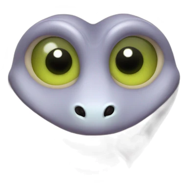  a snake with hearts in he's eyes sticker