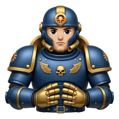 space marine iron hands sticker