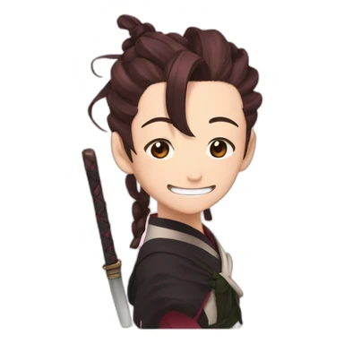 Tanjiro qui porte NEZUKO  sticker