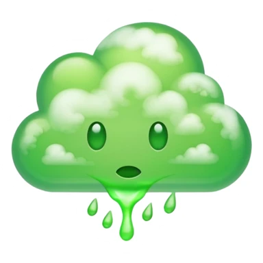 Green stinky fart sticker
