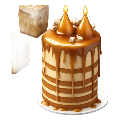 Carmel cake sticker