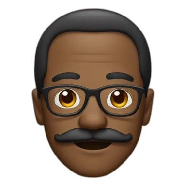 eddy murphy with mustache sticker