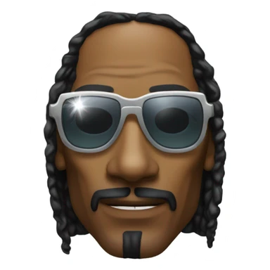 Snoop dog with glasses sticker