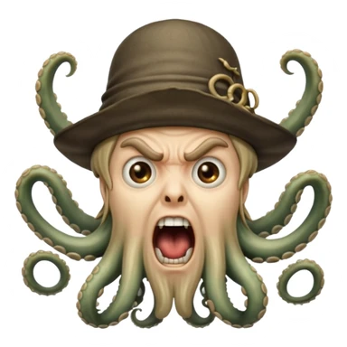 davy jones screaming sticker