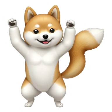 Shiba Inu dabbing  sticker