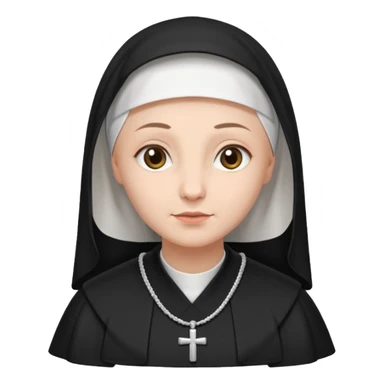 Nun sticker