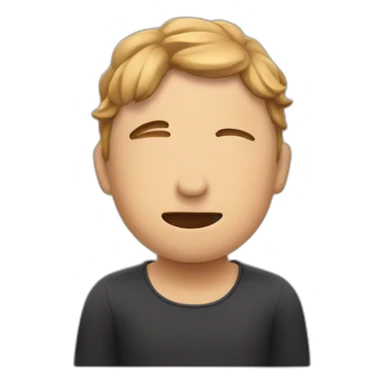 Oops face with hand backside of head sticker