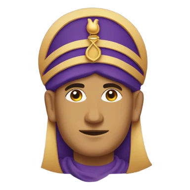 symbol for zoroastrianism on purple background sticker