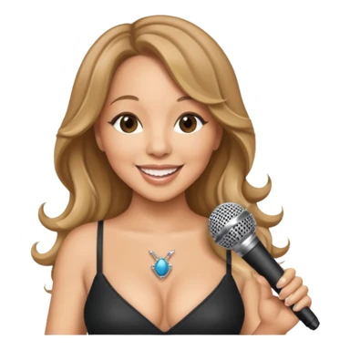 mariah carrey with microphone sticker