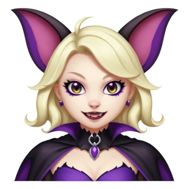Black batty vampiric scary sexy handsome beautiful pretty Liepard-Noibat-Delcatty-Pokémon-fusion sticker