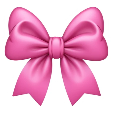 cute pink emoji of a bow sticker