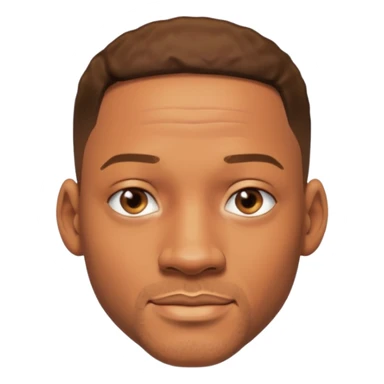 will smith with no beard sticker