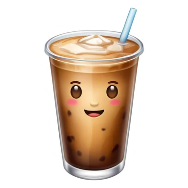 taza de café helado sticker