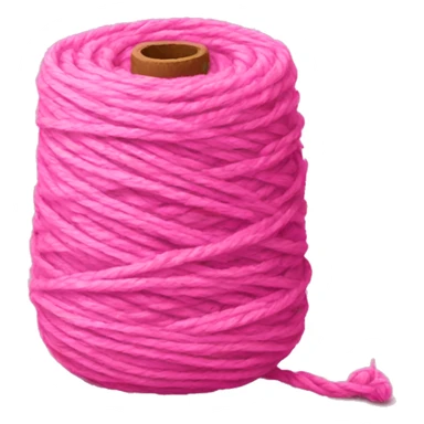 Pink yarn sticker