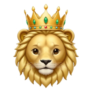 León con corona sticker