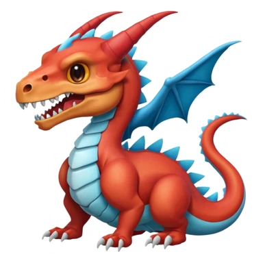 Ugly Skull-faced Warm Buizel-Salamence-dragon sticker