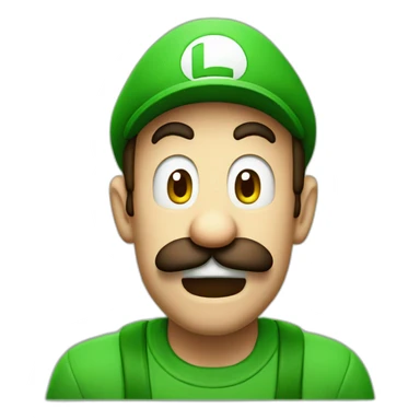Luigi fearful it gost sticker