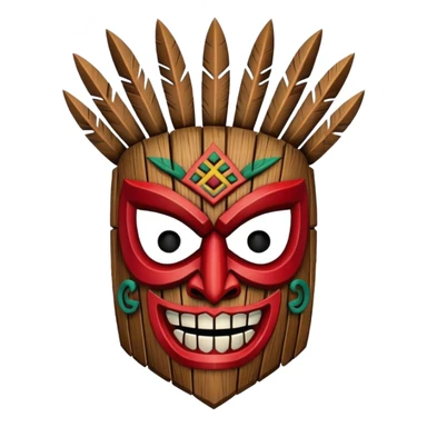 Crash bandicoot Aku aku mask sticker
