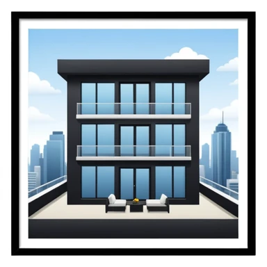 modern penthouse sticker