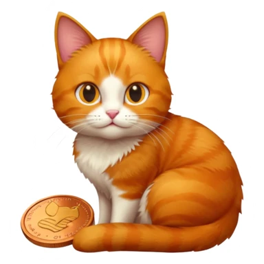Cat penny sticker