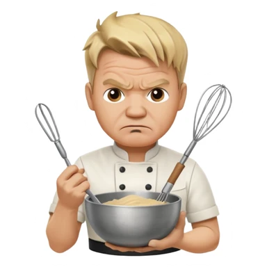 gordon ramsay chef holding whisk and bowl sticker