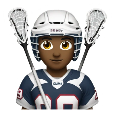  Minuteman lacrosse player sticker
