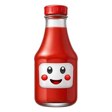 ketchup bottle sticker