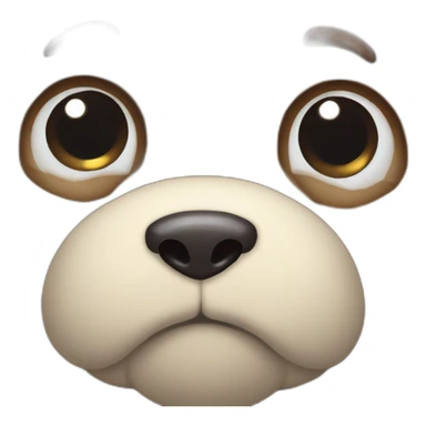 Sad cute cuddly toy with cute eyes  sticker