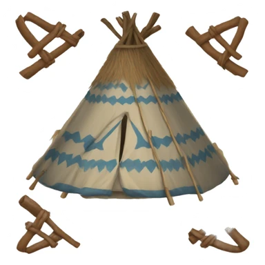 yurt symbol sticker
