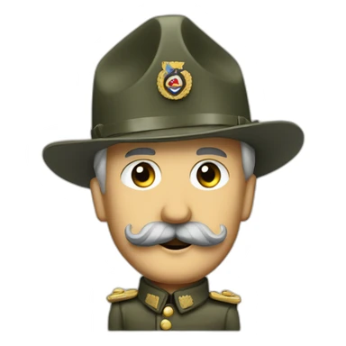 wwii german leader with mustache and ave cesar hand sticker