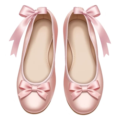 Cute light pink ballerina shoes sticker